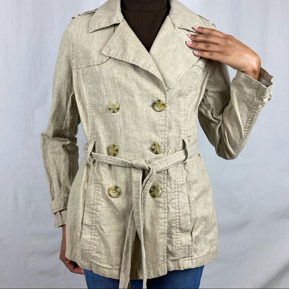 Old Navy Beige Trench Coat Jacket Sz S